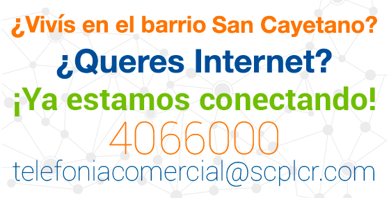 Telefonia e Internet para barrio San Cayetano