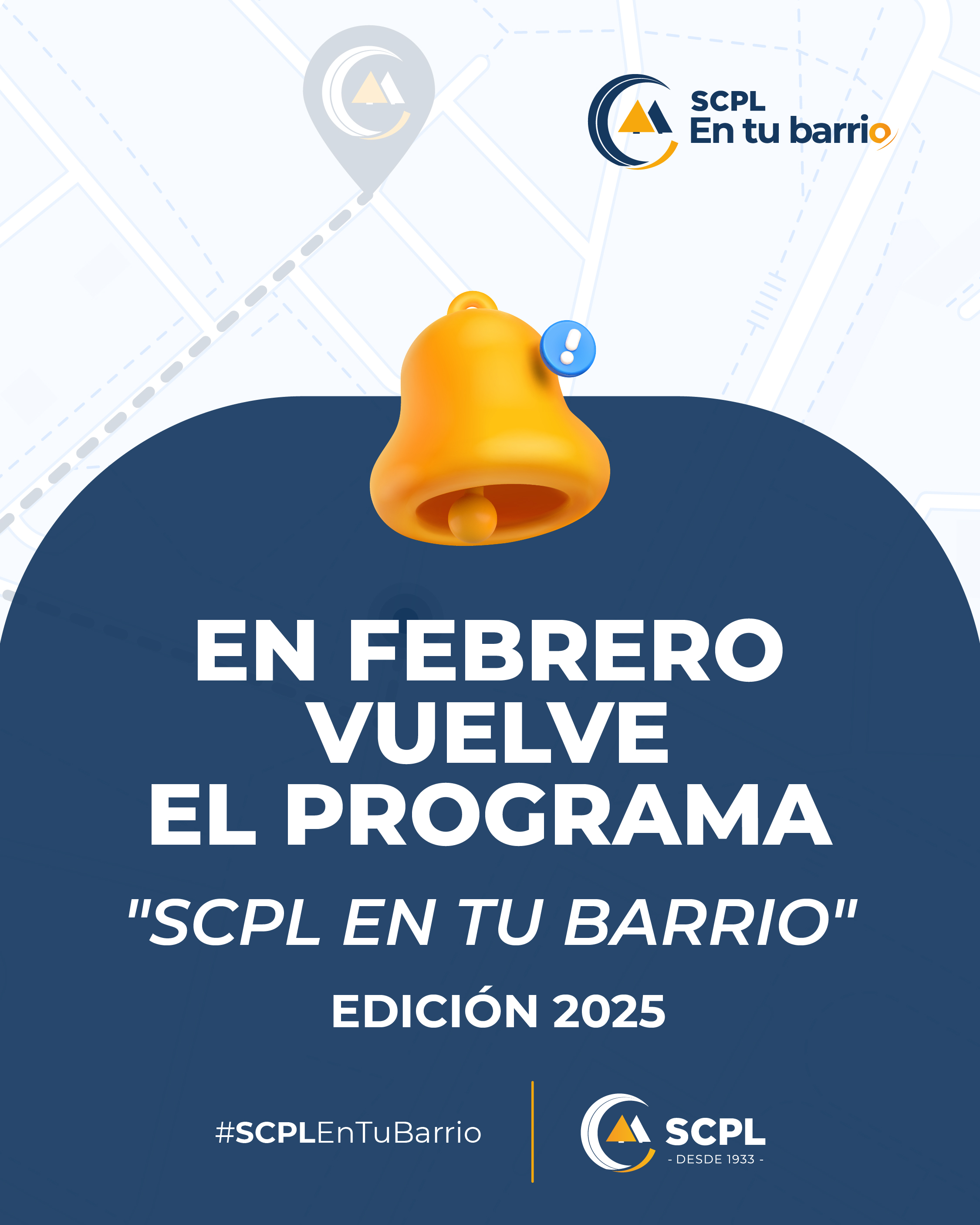 En febrero vuelve el programa social "SCPL en tu barrio"