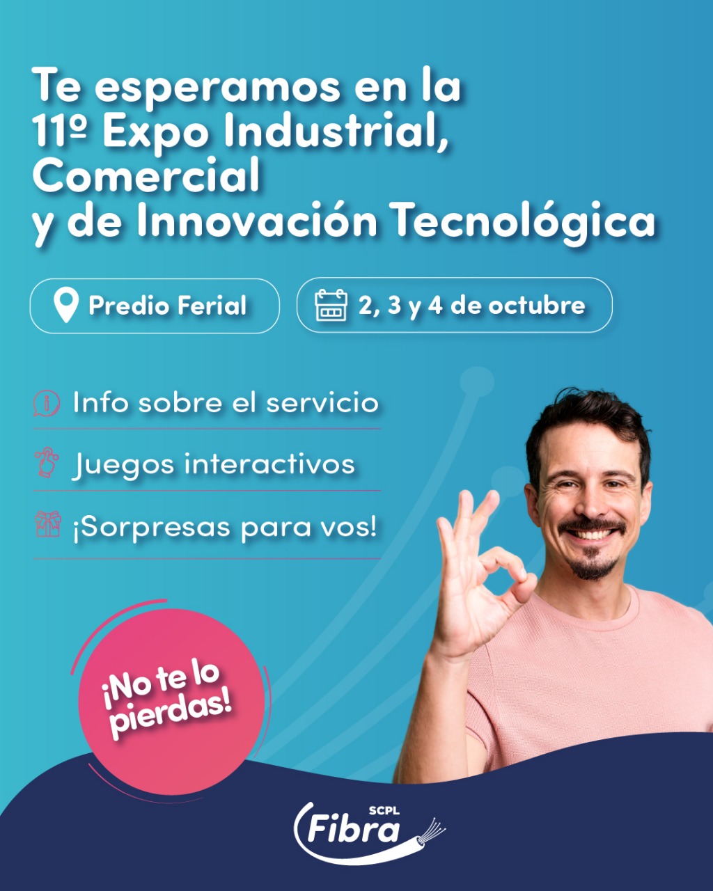 La SCPL dice presente en la 11º Expo Industrial con premios sorpresa y promociones de fibra óptica 