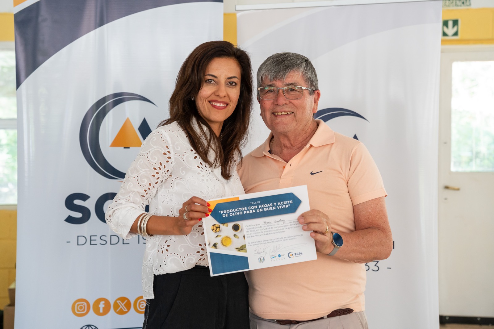 La SCPL, el INBIOP y el Centro de Jubilados del Petróleo y Gas Privado realizaron un taller para fortalecer el proyecto de cultivo de olivos 